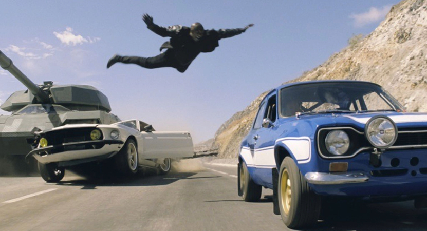 Still image from Fast & Furious 6.